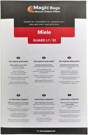 Miele Uyumlu TU Guard L1 - Guard S1 - CO Guard M1 Toz Torbası ve Mikro Filtre | 12557060