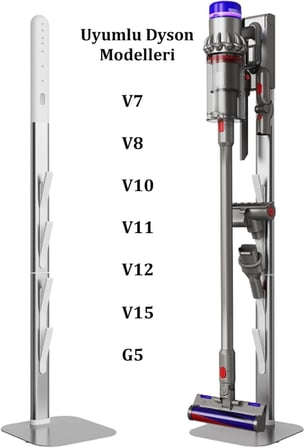 Dyson Uyumlu Süpürge Stantı, V7 | V8 | V10 | V11 | V12 | V15 | Gen5Detect Absolute | V15s Detect Submarine | V16 Dyson Modelleri ile Tam Uyumlu Stand, S3