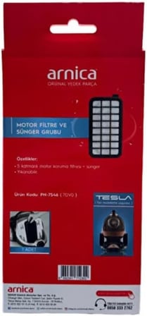 Arnica Tesla Uyumlu Süngerli Motor Koruma Filtresi