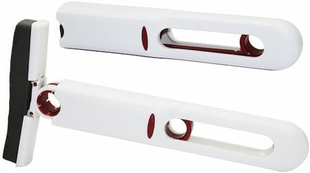 Mini Mop 180 Derece Dönebilen Çok Amaçlı Temizlik Aparatı, Tezgah, Pencere, Cam ve Zemin Temizliği İçin, Beyaz