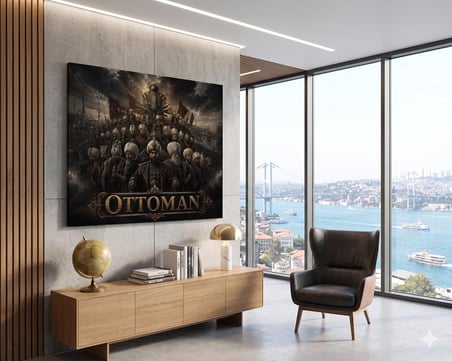 BYBARS Osmanlı İmparatorluğu Duvar Tablosu – 40x50 cm 3mm Forex PVC Baskı – Tarihi Osmanlı Sultanları Dekoratif Tablo – Salon Ofis Erkek Odası Duvar Dekoru