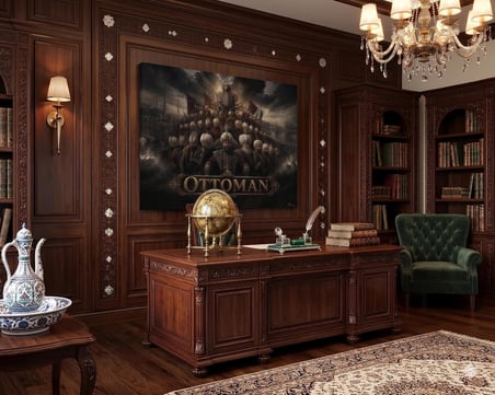 BYBARS Osmanlı İmparatorluğu Duvar Tablosu – 40x50 cm 3mm Forex PVC Baskı – Tarihi Osmanlı Sultanları Dekoratif Tablo – Salon Ofis Erkek Odası Duvar Dekoru