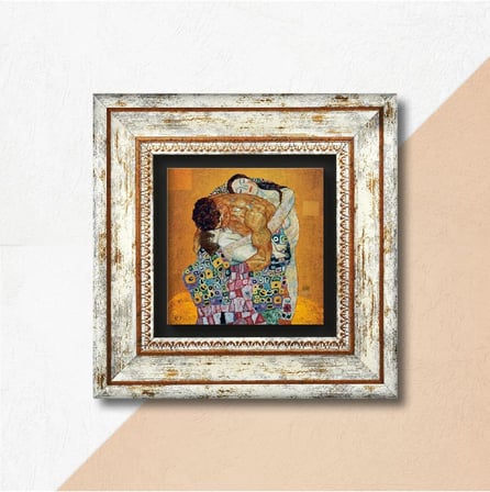 Gustav Klimt Aile Kucaklama Tas Duvar Tablosu Cerceveli Tas Tablo Dekoratif Duvar Sanati Modern Ev Ve Ofis Duvar Dekoru K1 51