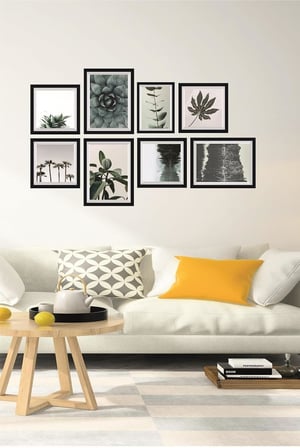 8 Parça Dekoratif Mdf Tablo Seti Çerçeve Görünümlü DEKOLIADKO0111