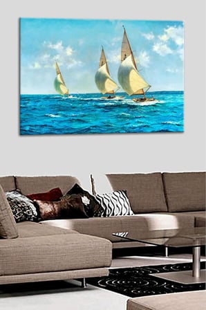 Talya Tablo Yaşadığınız seçkin mekanlar için çok özel Yelkenli Gemi Deniz 50x35 no-5188