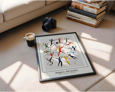 Picasso Çerçevesiz Poster, Modern Dekoratif Çerçevesiz Poster, Tablo, Picasso-9, 40 x 50