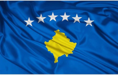 ZC Bayrak Kosova Milli Gönder Bayrağı 100x150 Cm Raşel Dijital Baskı