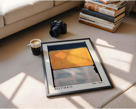 Rothko Çerçevesiz Poster, Modern Dekoratif Çerçevesiz Poster, Tablo, Rothko-4, 21 x 30