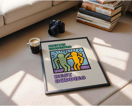 Keith Haring Çerçevesiz Poster, Modern Dekoratif Çerçevesiz Poster, Tablo, KeithHaring-2, 21 x 30