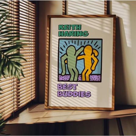 Keith Haring Çerçevesiz Poster, Modern Dekoratif Çerçevesiz Poster, Tablo, KeithHaring-2, 21 x 30