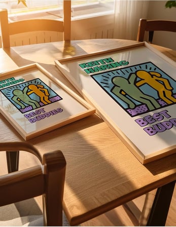 Keith Haring Çerçevesiz Poster, Modern Dekoratif Çerçevesiz Poster, Tablo, KeithHaring-2, 21 x 30