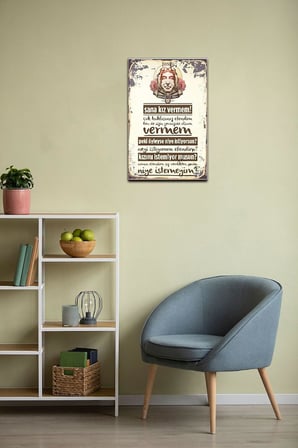 Şener Şen Replik Retro Vintage Drtr0100 Ahşap Mdf Tablo