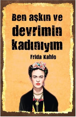 Ben Aşkın Ve Devrimin Kadınıyım Retro Vintage Ahşap Mdf Tablo