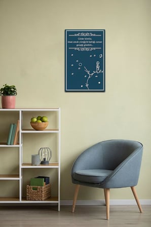 Kuşe Kağıt Duvar Posteri Gözler Kördür Insan Ancak Yüreğiyle Retro Vintage Drtr0048