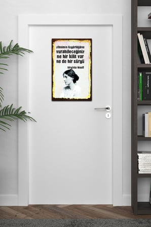 Kuşe Kağıt Duvar Posteri Ne Bir Kilit Var Ne De Bir Sürgü Retro Vintage Drtr0023