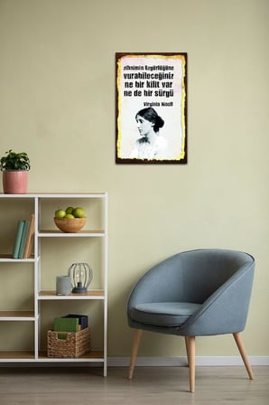 Kuşe Kağıt Duvar Posteri Ne Bir Kilit Var Ne De Bir Sürgü Retro Vintage Drtr0023