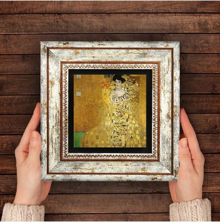 Gustav Klimt Adele Bloch Bauer'İn Portresi Tas Duvar Tablosu Cerceveli Tas Tablo Dekoratif Duvar Sanati Modern Ev Ve Ofis Duvar Dekoru K1 274