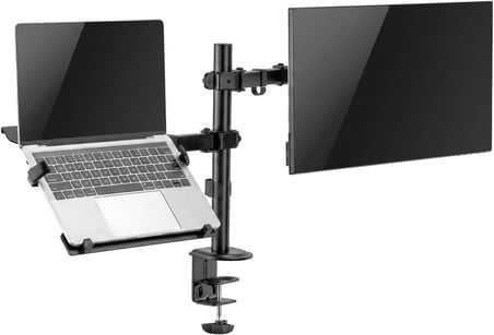 A74L Çift Kol Profosyonel 17"-32" Monitör Tutucu ve Laptop Standı