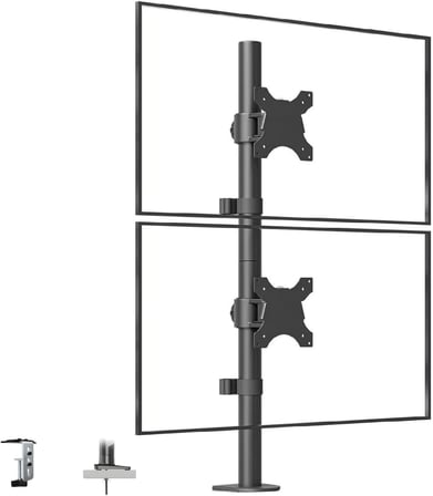 Masa Üstü Çift Monitör Standı, 15" - 33" Uyumlu, VESA, Z002