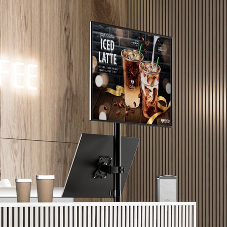 Masa Üstü Çift Monitör Standı, 15" - 33" Uyumlu, VESA, Z002