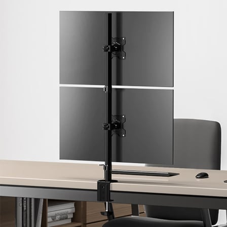 Masa Üstü Çift Monitör Standı, 15" - 33" Uyumlu, VESA, Z002
