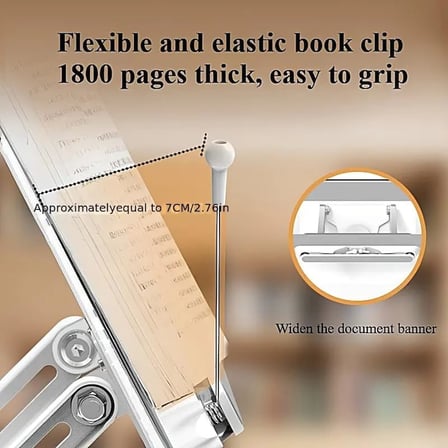 Tablet ve Kitap Okuma Standı – Ayarlanabilir Katlanabilir Masaüstü Tutucu, Ergonomik Tasarım, Sağlam Alüminyum Alaşım, Ev ve Ofis Kullanımı İçin Evrensel Tablet Desteği | L111-SBT