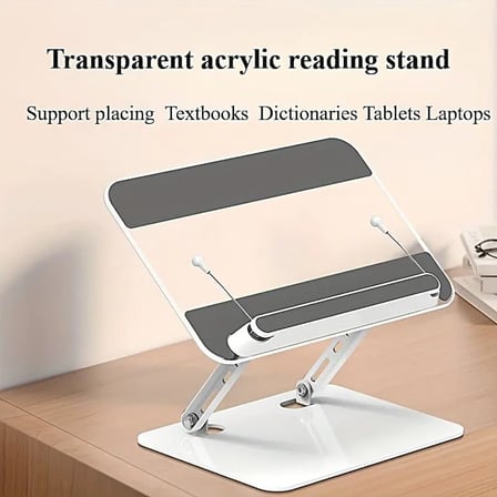 Tablet ve Kitap Okuma Standı – Ayarlanabilir Katlanabilir Masaüstü Tutucu, Ergonomik Tasarım, Sağlam Alüminyum Alaşım, Ev ve Ofis Kullanımı İçin Evrensel Tablet Desteği | L111-SBT