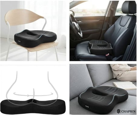 Ortopedik Visco Oturma Minderi – Ergonomik Oturma Simidi | Siyah