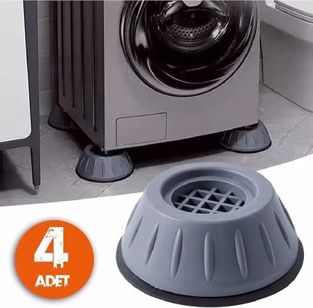 Çamaşır Makinesi Titreşim Önleyici Ayak Pedi Seti, 4