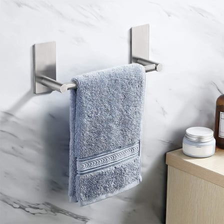 Paslanmaz Çelik 30cm Havluluk/Askılık - Havlu Askısı - Kendinden Yapışkanlı - inox