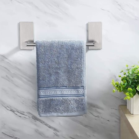 Paslanmaz Çelik 30cm Havluluk/Askılık - Havlu Askısı - Kendinden Yapışkanlı - inox