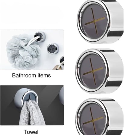 Pratik Tak-Çıkar Havlu Askısı - Kendinden Yapışkanlı Delmesiz Montaj - Banyo ve Mutfak İçin Krom Kaplama Havlu Tutucu