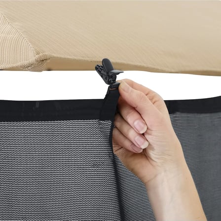 Suya Dayanıklı 168 cm Evrensel Veranda Şemsiyesi Gölgelik Perdesi, Veranda Mobilyası Kılıfları