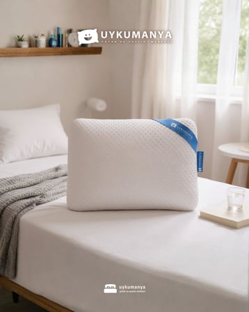 Uykucu Comfort Series Pamuk Beyaz Visco Yastık 60x40/14 cm (PILLOW)