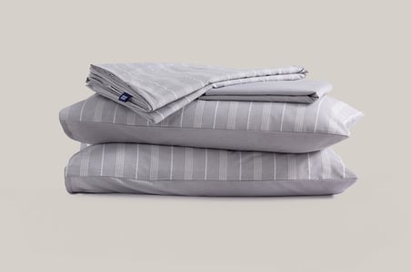 Sleeptown Keten Görünümlü Armürlü Pamuk Nevresim Takımı Tek Kişilik 160x220 Gri