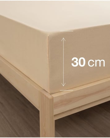 Ranforce Akfil Bej Lastikli Çarşaf Yastık Kılıflı Tek Çift Kişilik Battal Boy Fitted Çarşaf Seti Krem 120 x 200 160 x 200