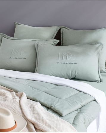 Bobigny Tek Kişilik Supersoft Comforter Set, Mint Yeşili, 160 x 220