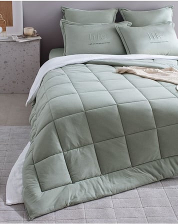 Bobigny Tek Kişilik Supersoft Comforter Set, Mint Yeşili, 160 x 220