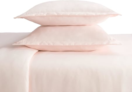 Simply Clean Ultra Yumuşak Hipoalerjenik Lekeye Dayanıklı 3 Parça Düz Nevresim Takımı, Allık, Tam, Queen