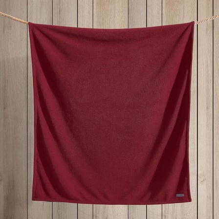 Battaniye - Ters Çevrilebilir Sherpa Kumaş, Ultra Pelüş ve Lüks Sıcak, Makinede Yıkanabilir, Polyester, Kırmızı/Koyu Duman
