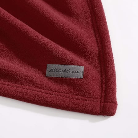 Battaniye - Ters Çevrilebilir Sherpa Kumaş, Ultra Pelüş ve Lüks Sıcak, Makinede Yıkanabilir, Polyester, Kırmızı/Koyu Duman