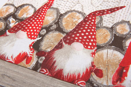 İtalya'da Flanel Nevresim Set% 100 Sıcak Pamuk Yapımı | Gömme Sac 160 x 300 cm + Gömme Sac 90 x 200 cm + Kapak Yastık 50 x 80 cm | Gnome Baskı [Kırmızı, 1P]