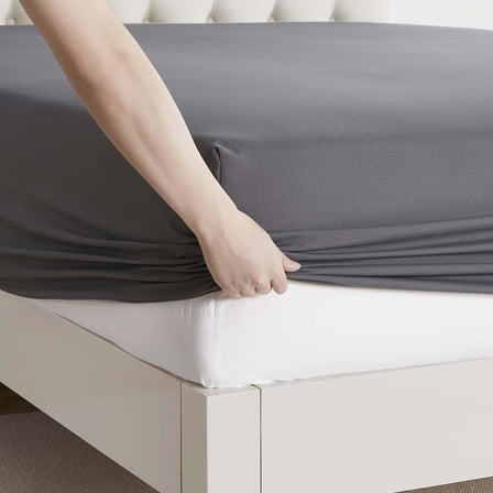 RV Kısa Çift Kişilik Çarşaf, 6 Parça RV Ranza Çarşafı, Derin Cepli Lastikli Çarşaf Lüks Yumuşak Mikrofiber RV Çarşafları, Gri