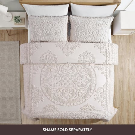 Madalyon Şönil Yatak Örtüsü, Queen Size, Blush
