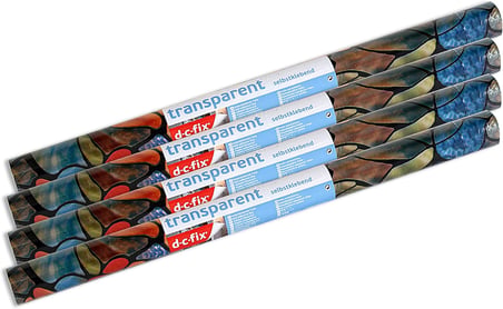 346-0647-4PK Kendinden Yapışkanlı Gizlilik Camı Pencere Filmi, Yaylı Şapel/Tulia, 43 cm x 198 cm Rulo, 4'lü Paket