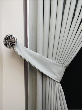 Ev Depo Home Açık Gri Düz Renk Pileli Fon Perde 1/2 Seyrek Pile Tek Kanat TACPTKFONPERDE003, Açık Gri, 50 x 240