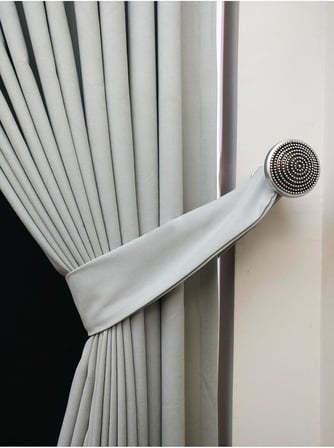 Ev Depo Home Açık Gri Düz Renk Pileli Fon Perde 1/2 Seyrek Pile Tek Kanat TACPTKFONPERDE003, Açık Gri, 50 x 240