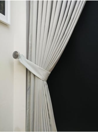 Ev Depo Home Açık Gri Düz Renk Pileli Fon Perde 1/2 Seyrek Pile Tek Kanat TACPTKFONPERDE003, Açık Gri, 50 x 240