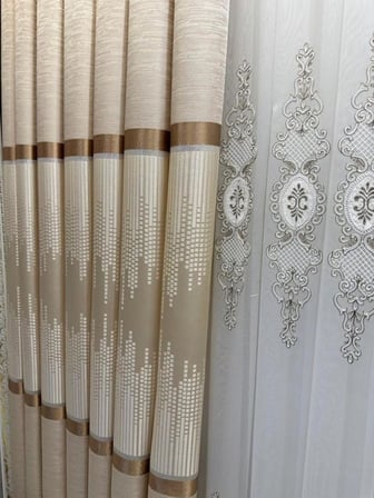 Amasra Ft614164 V-101 Krem 1/3 Sık Pileli Fon Perde Apm