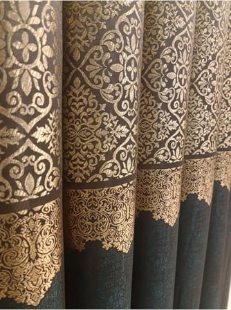 Fj631749 V-2537 Arora Yeşil 1/3 Sık Pileli Fon Perde 100 X 270